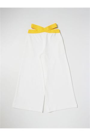 Pantalone in cotone bianco FENDI KIDS | JFF2885V0F1JDY